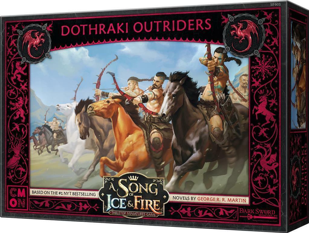 Le Trône de Fer: Le Jeu de Figurines - Cavaliers Dothraki Cover 3d