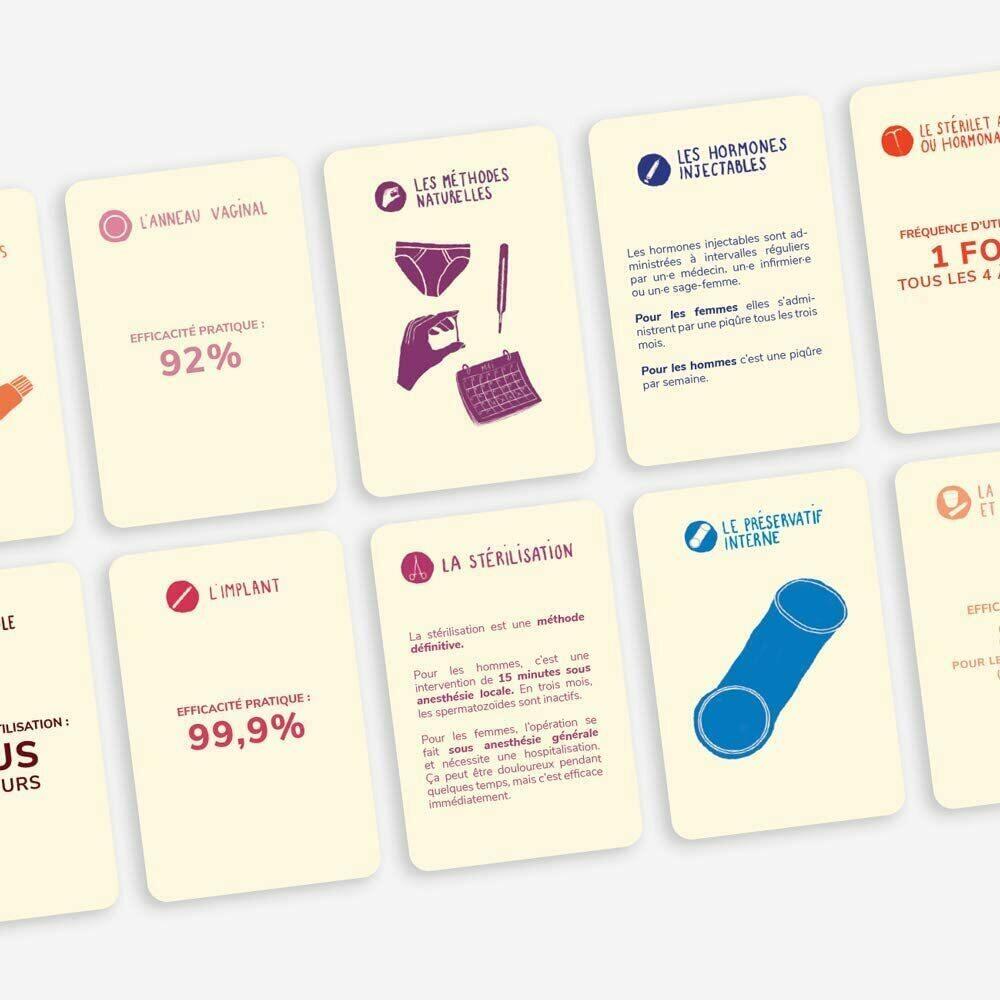 Sexploration: Nuancier Contraceptif Cartes