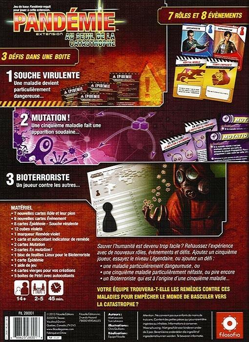 Pandémie: Au Seuil de la Catastrophe Back