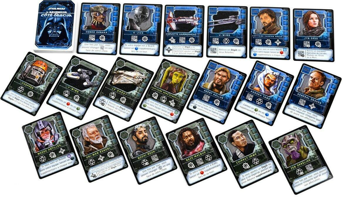Star Wars: L'Ascension du Coté Obscur Cartes