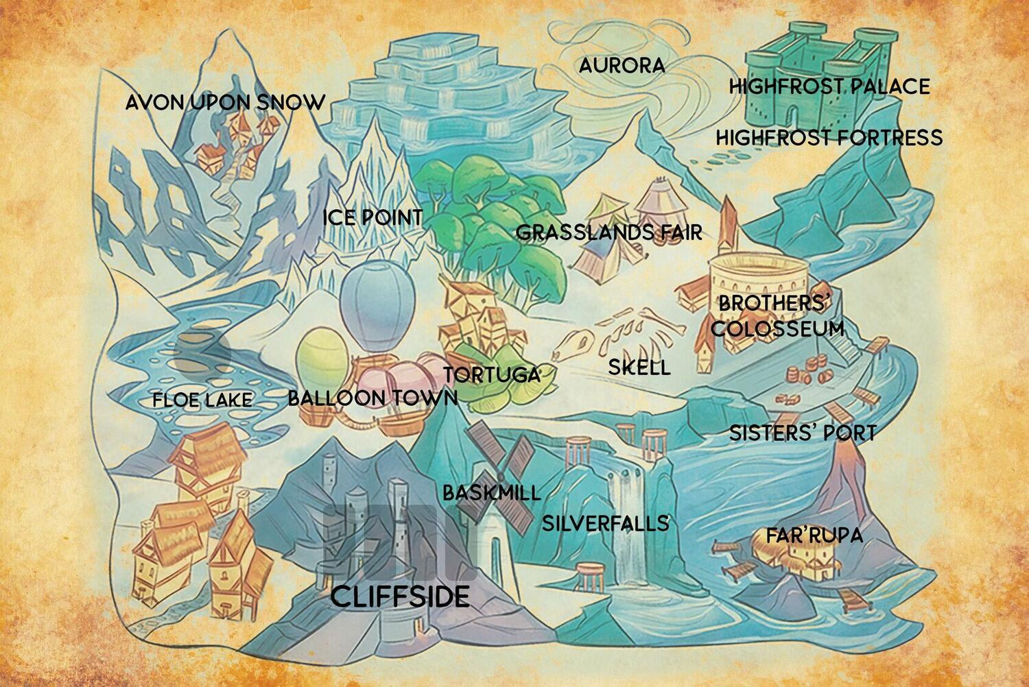 Almanac: The Crystal Peaks Map
