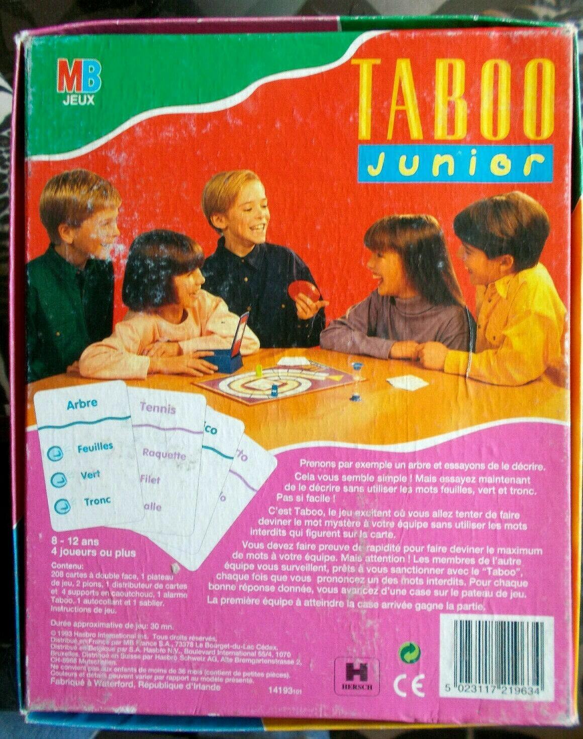 Taboo: Junior 1994 Back 3d