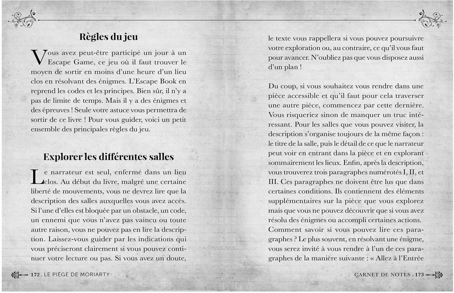 Escape Book: Le Piège de Moriarty Pages