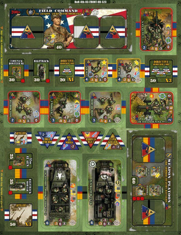 Heroes of Normandie: US 4th Armored Division Tuiles