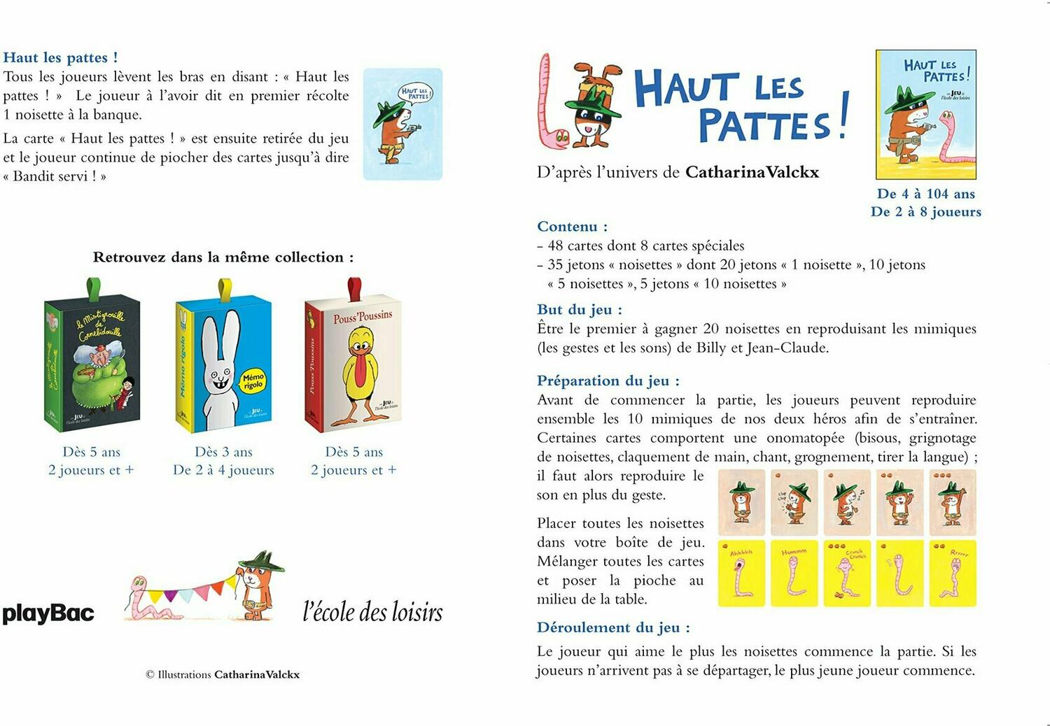 Haut les Pattes ! Règle