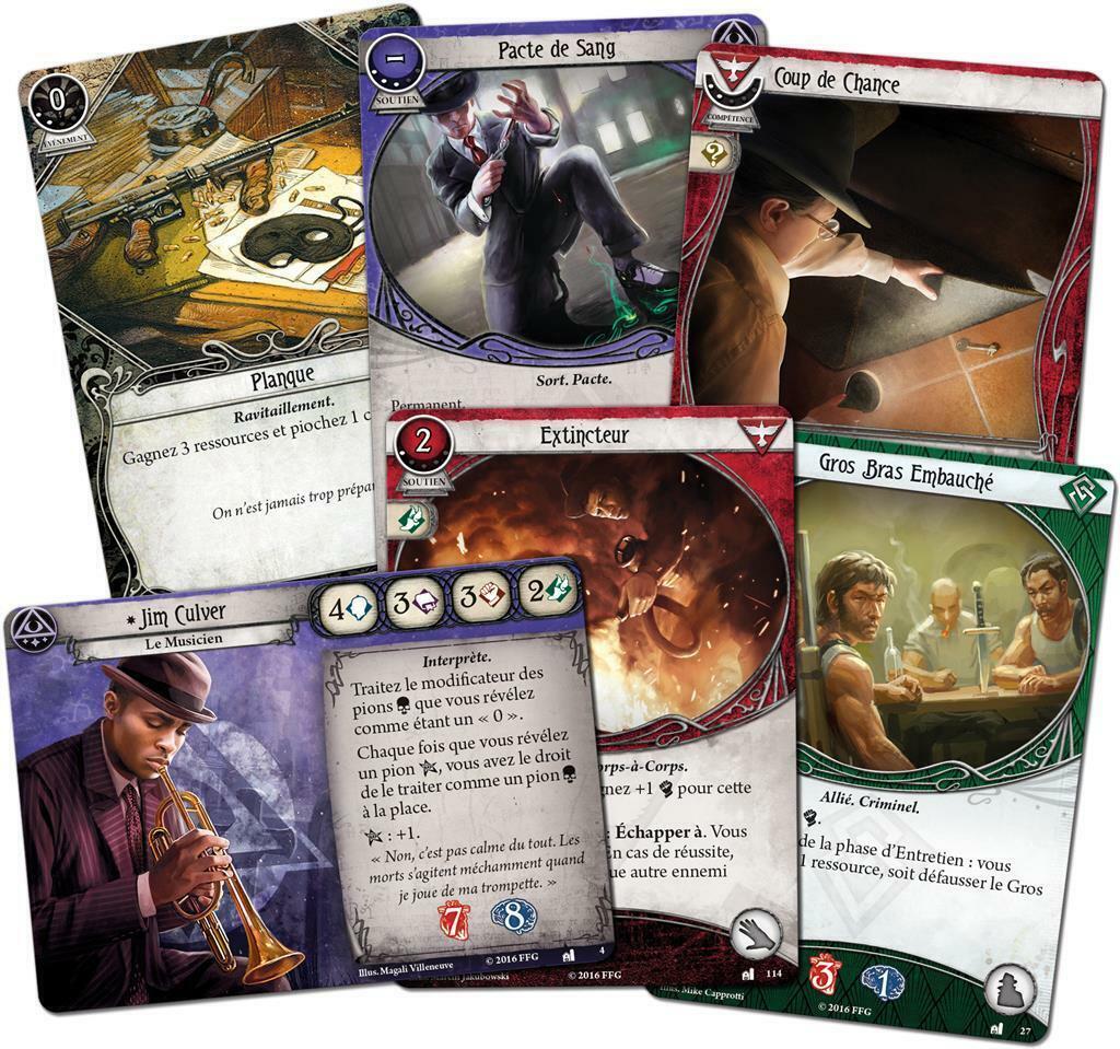 Horreur à Arkham: Le Jeu de Cartes - L'Héritage de Dunwich - Investigateurs Cartes