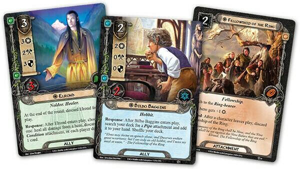 Le Seigneur des Anneaux: Le Jeu de Cartes - La Route s'Assombrit Cartes