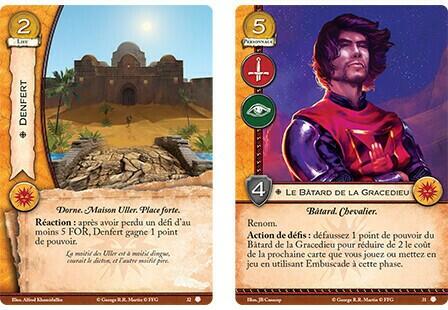 Le Trône de Fer: Le Jeu de Cartes - La Maison des Épines Cartes