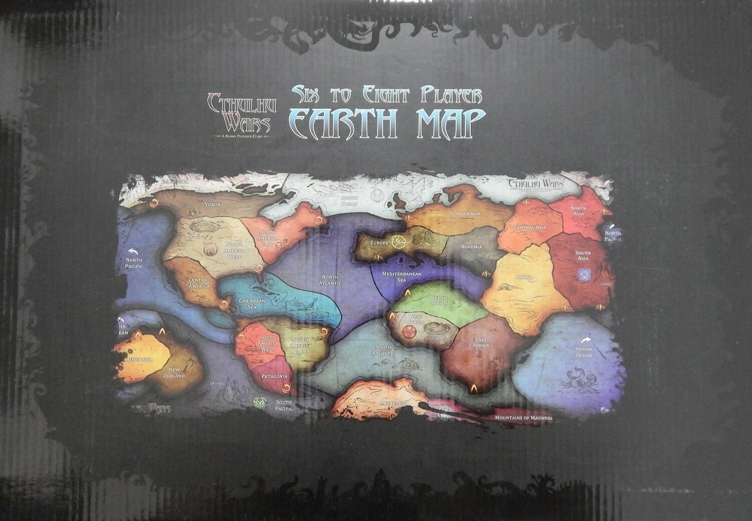 Cthulhu Wars: Six to Eight Player Earth Map Cover