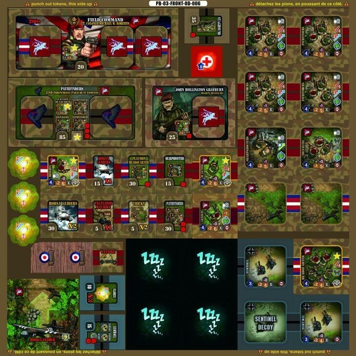 Heroes of Normandie: Pegasus Bridge Tuiles