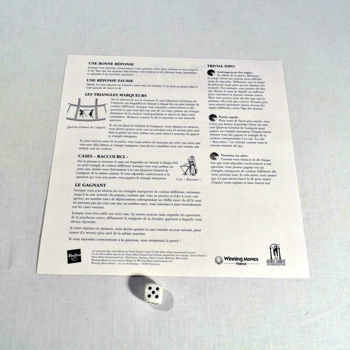 Trivial Pursuit: Alsace Règle