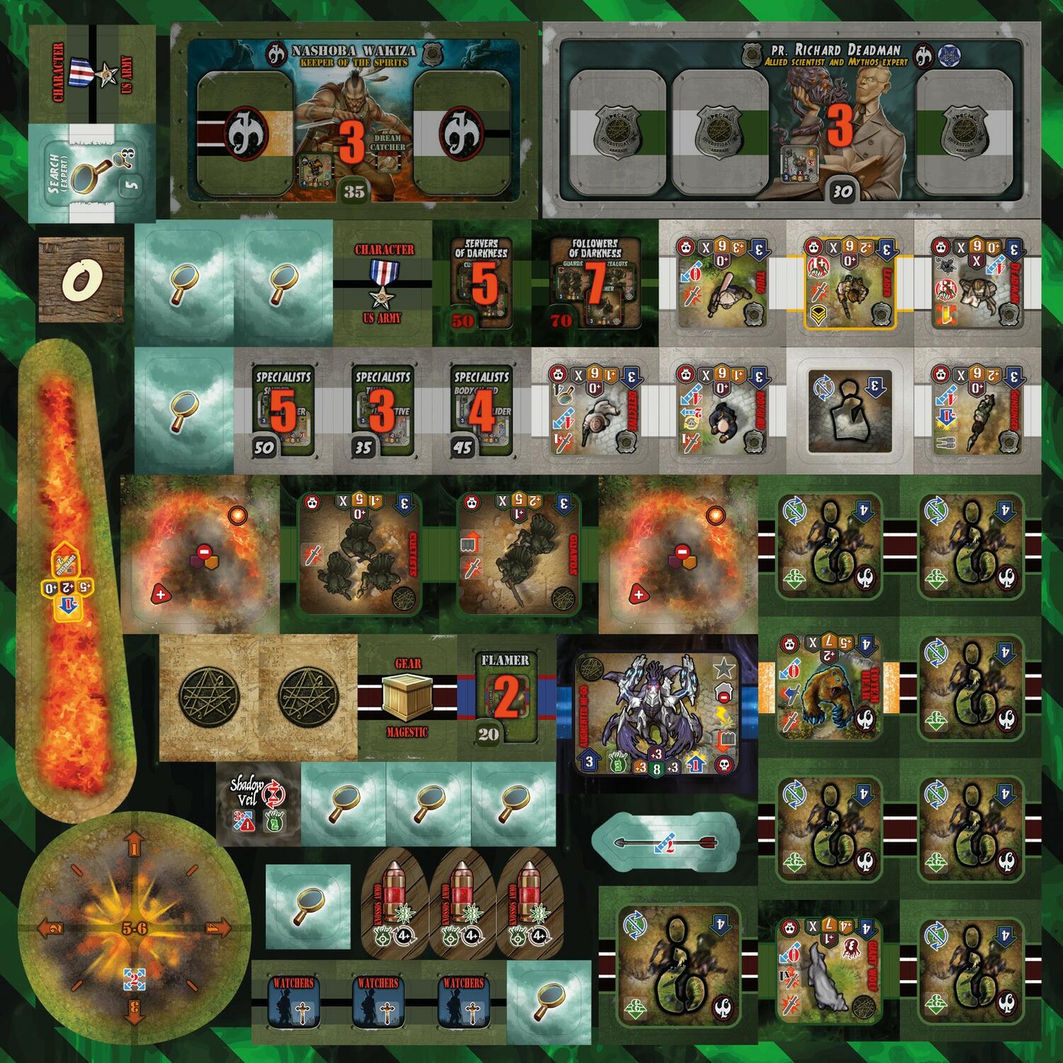 Shadows over Normandie: Shadow Hunters Tuiles