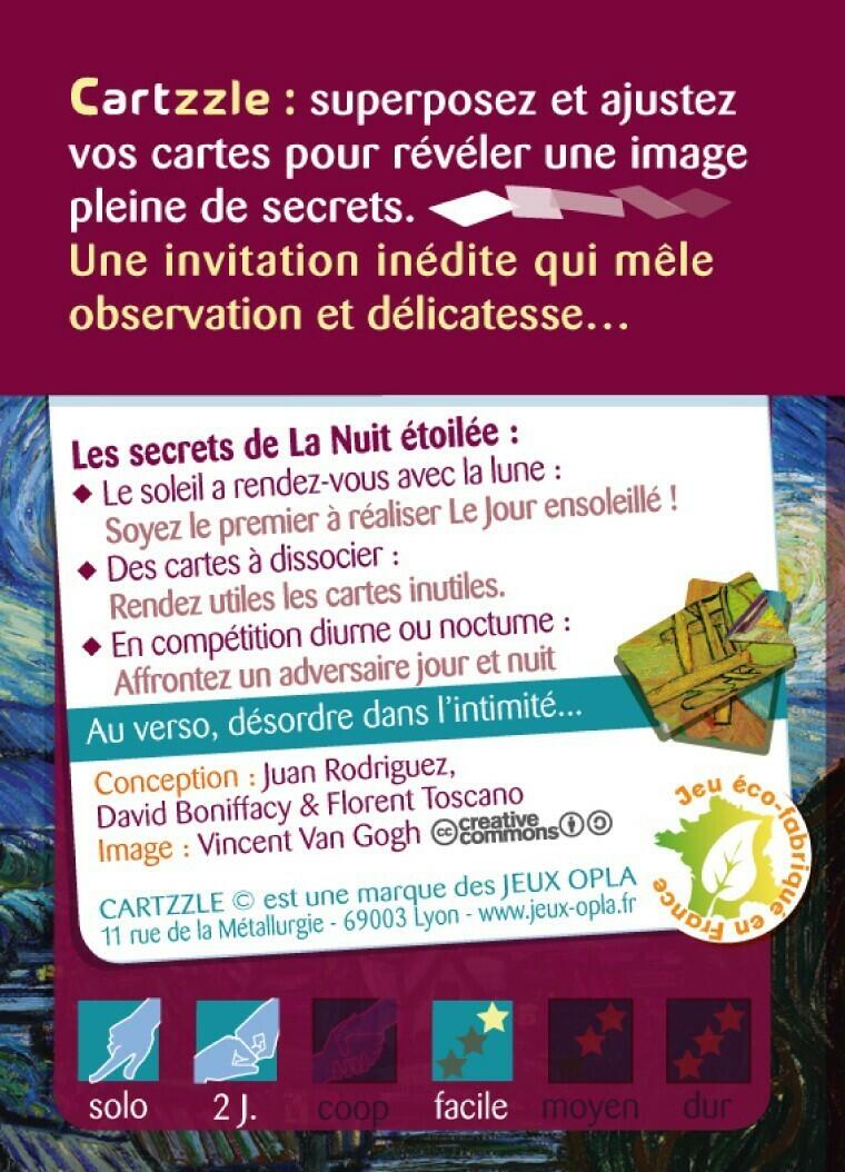 Cartzzle: La Nuit Étoilée Back