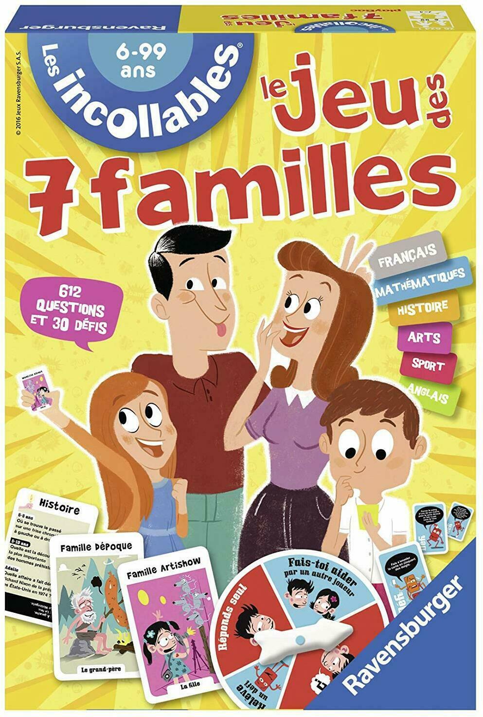 Les Incollables: Le Jeu des 7 Familles Cover 3d