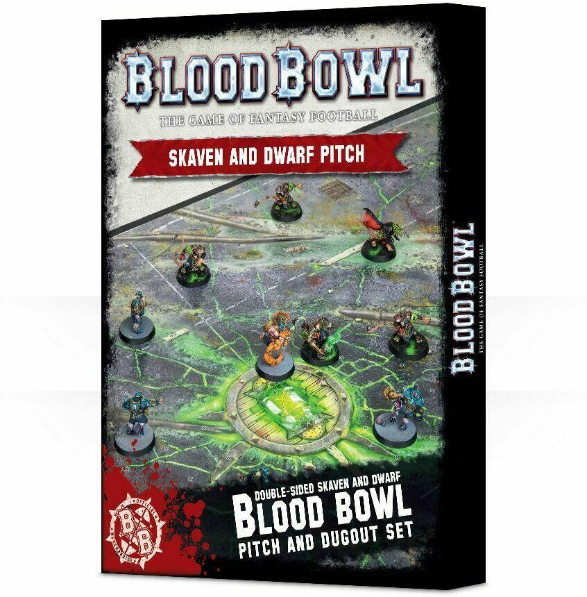Blood Bowl: The Game of Fantasy Football - Skaven and Dwarf Pitch Cover 3d