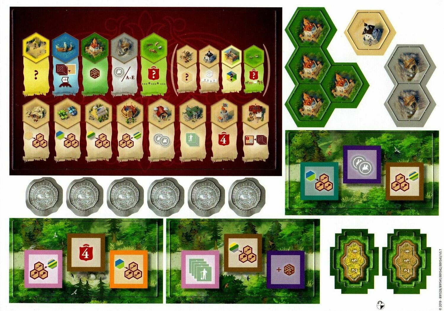 The Castles of Burgundy 2019 Tuiles