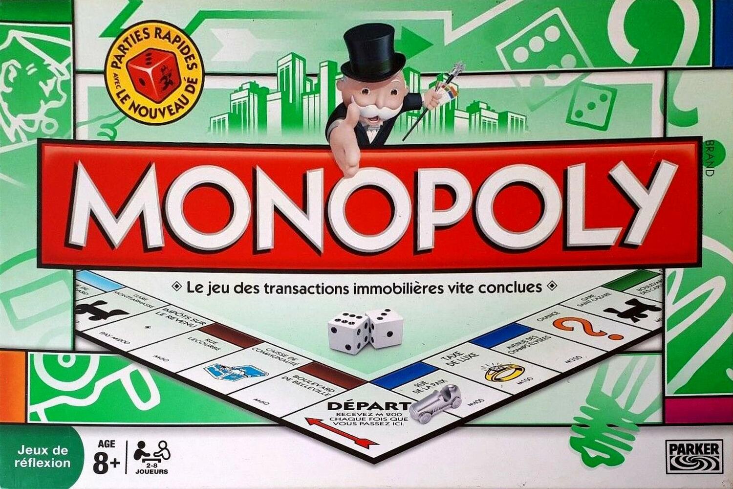 Monopoly: Parties Rapides Avec le Nouveau Dé Cover