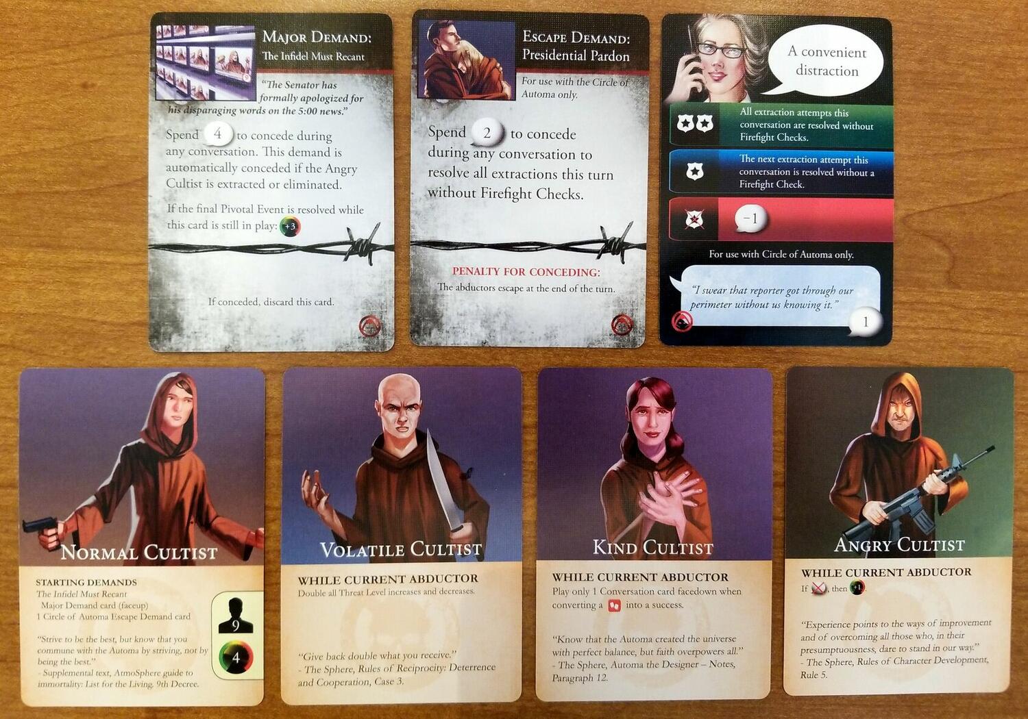 Négociateur: Prise d'Otages - Le Cercle d'Automa Cartes