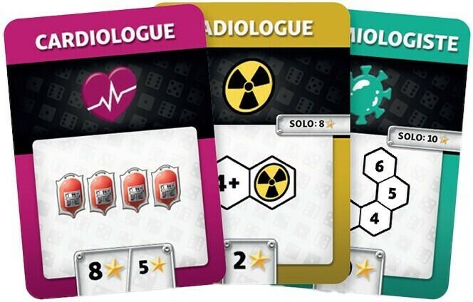 Dice Hospital: Services d'Urgence Cartes