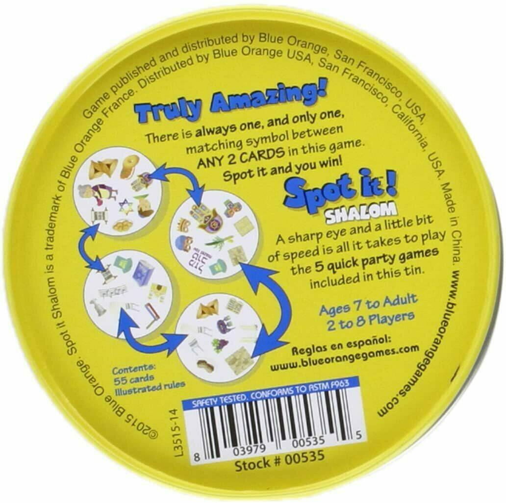 Spot it! Shalom Back