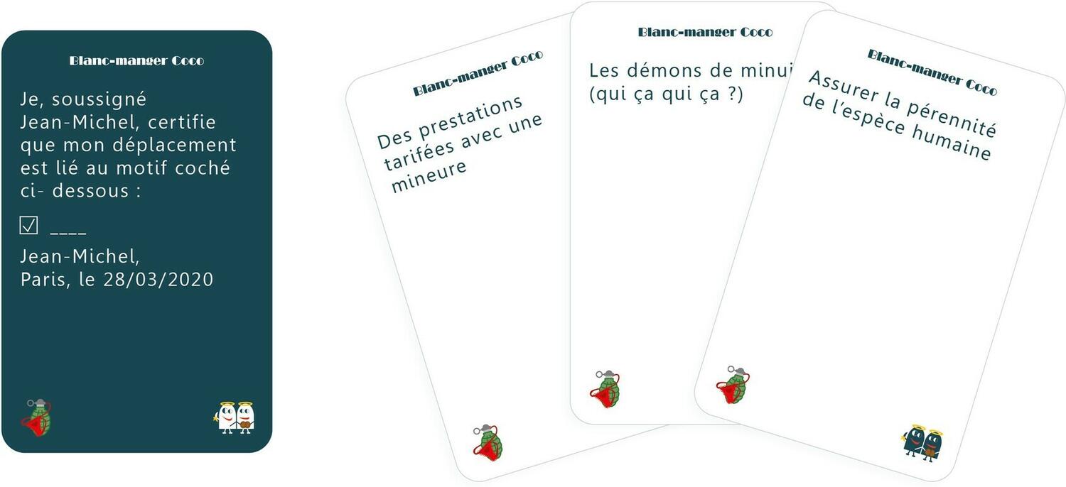 Blanc Manger Coco: Au Fond du Trou Cartes