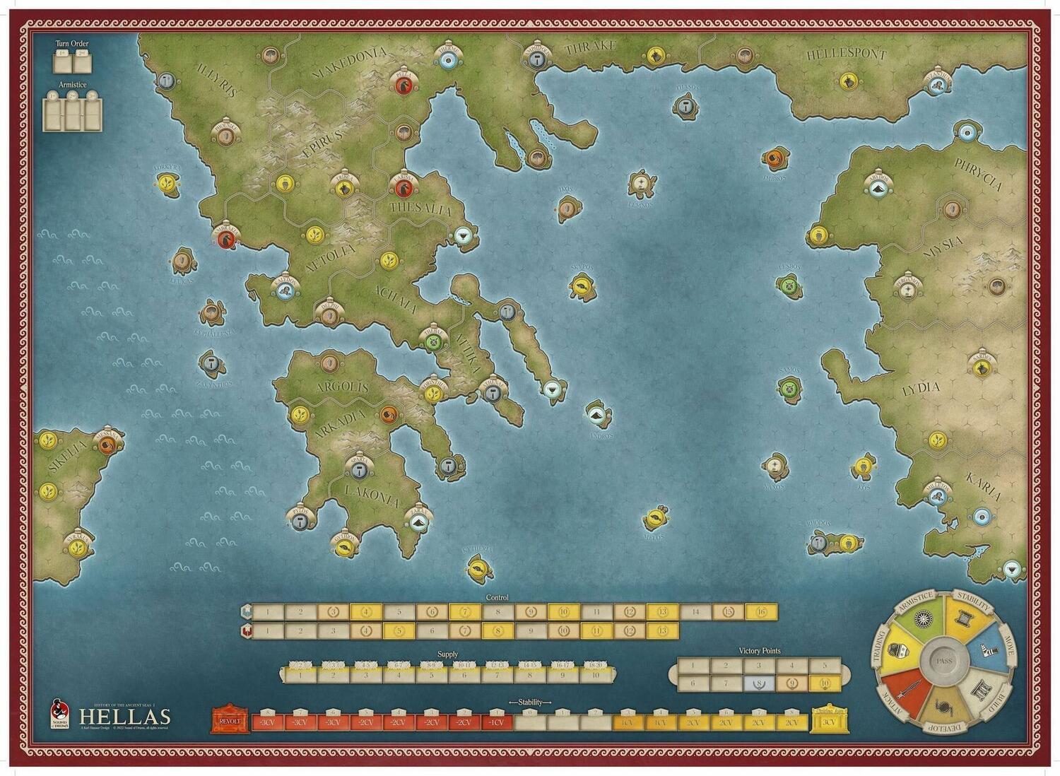 History of The Ancient Seas I: Hellas Map