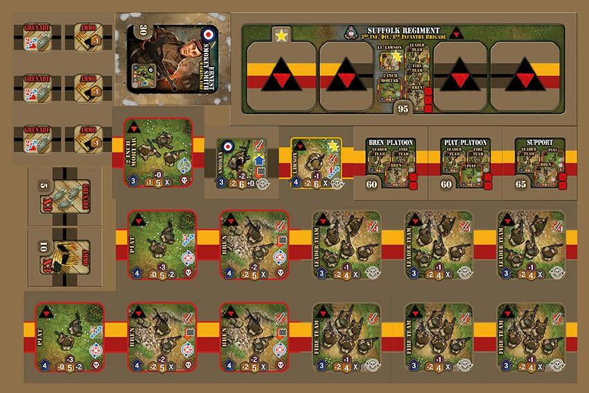 Heroes of Normandie: Commonwealth Army Box Tuiles