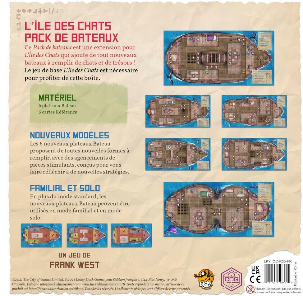 L'Île des Chats: Pack de Bateaux Back