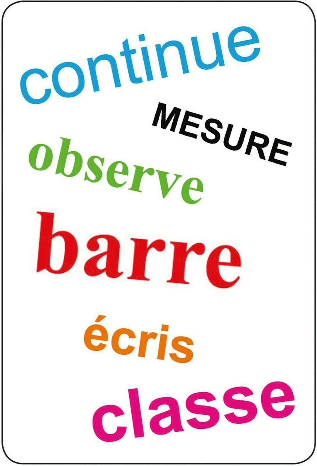 Tam Tam: Je Comprends... Les Consignes Carte