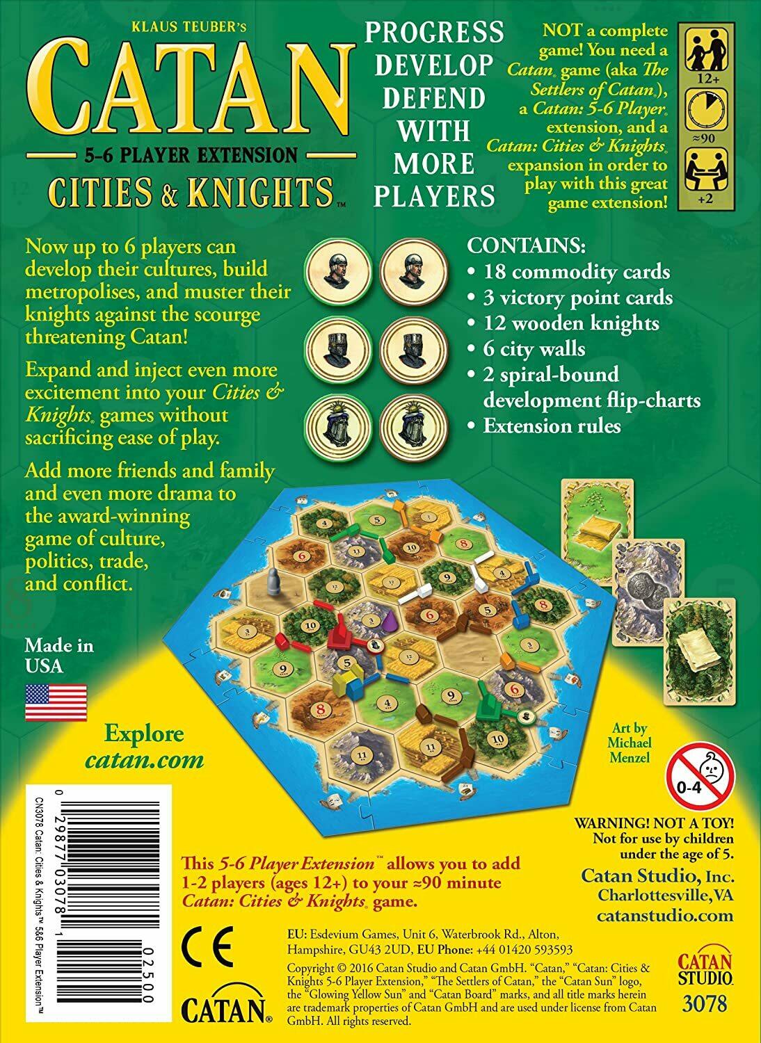 Catan: Cities & Knights - 5-6 Player Back