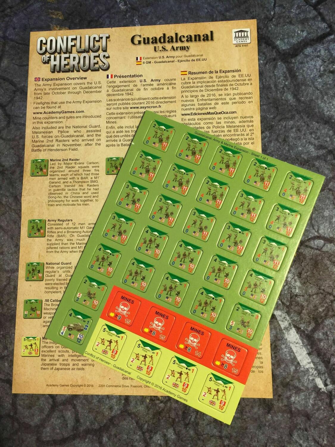 Conflict of Heroes: Guadalcanal - U.S. Army Eclate