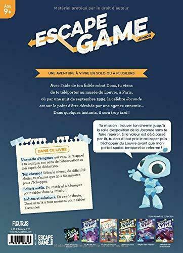 Escape Game: Junior - Qui a Volé la Joconde ? Back