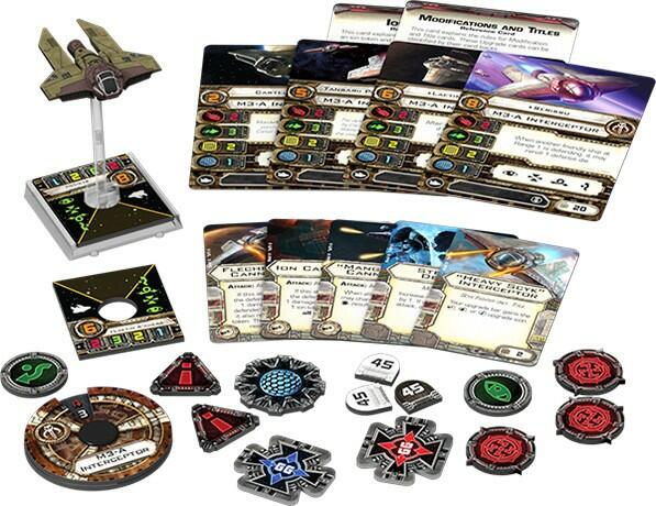 Star Wars: X-Wing - Le Jeu de Figurines - Intercepteur M3-A Eclate