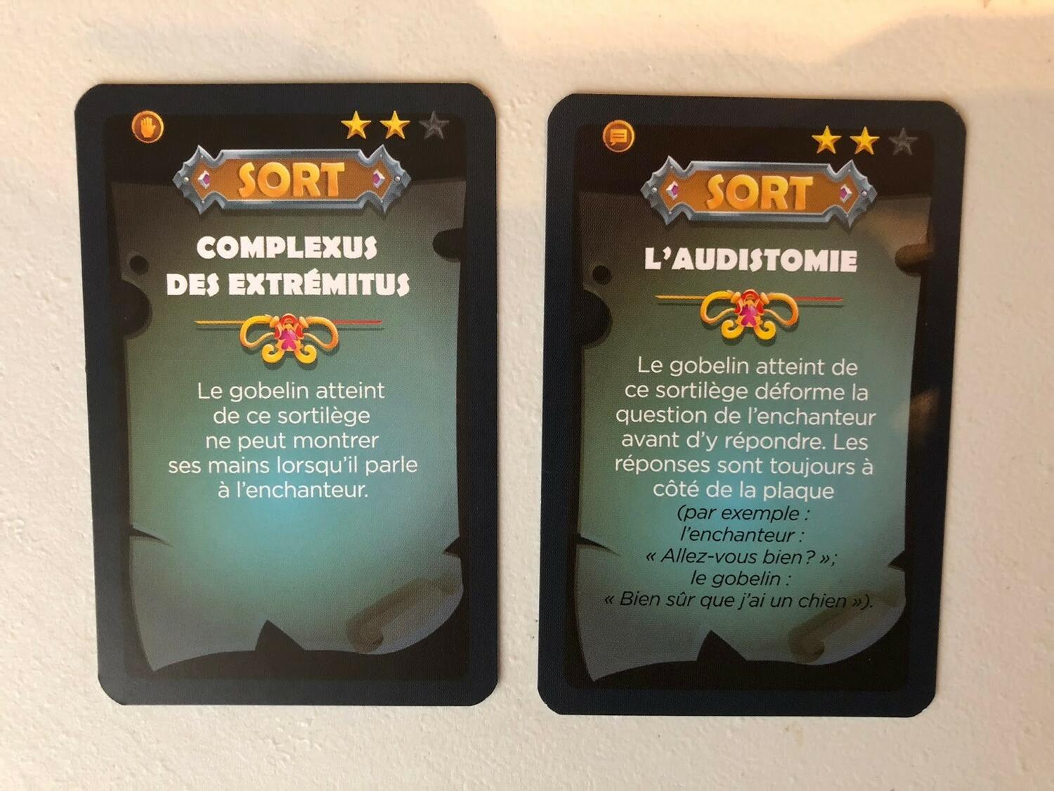 Les Sortilèges de Goon Cartes