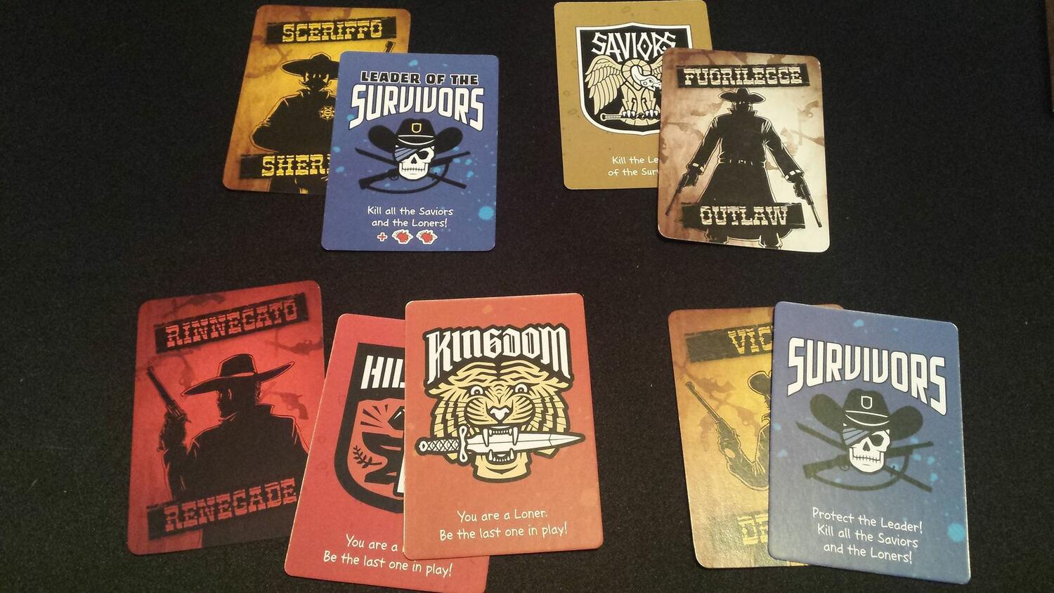 BANG ! Le Jeu de Dés: The Walking Dead Cartes