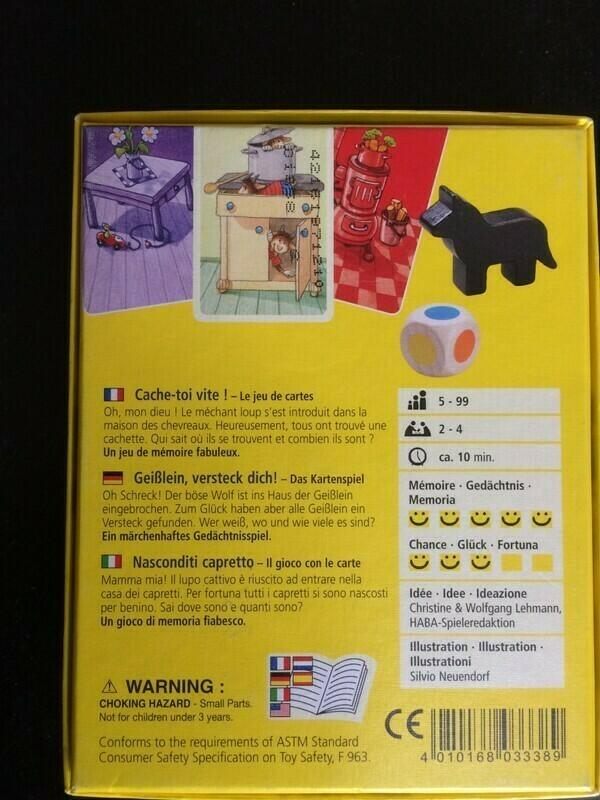 Cache-toi Vite ! Le Jeu de Cartes Back