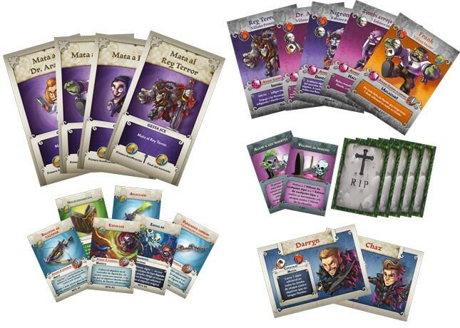 Arcadia Quest: Outre Tombe Cartes