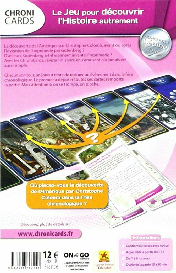ChroniCards: L'Histoire à L'École Back