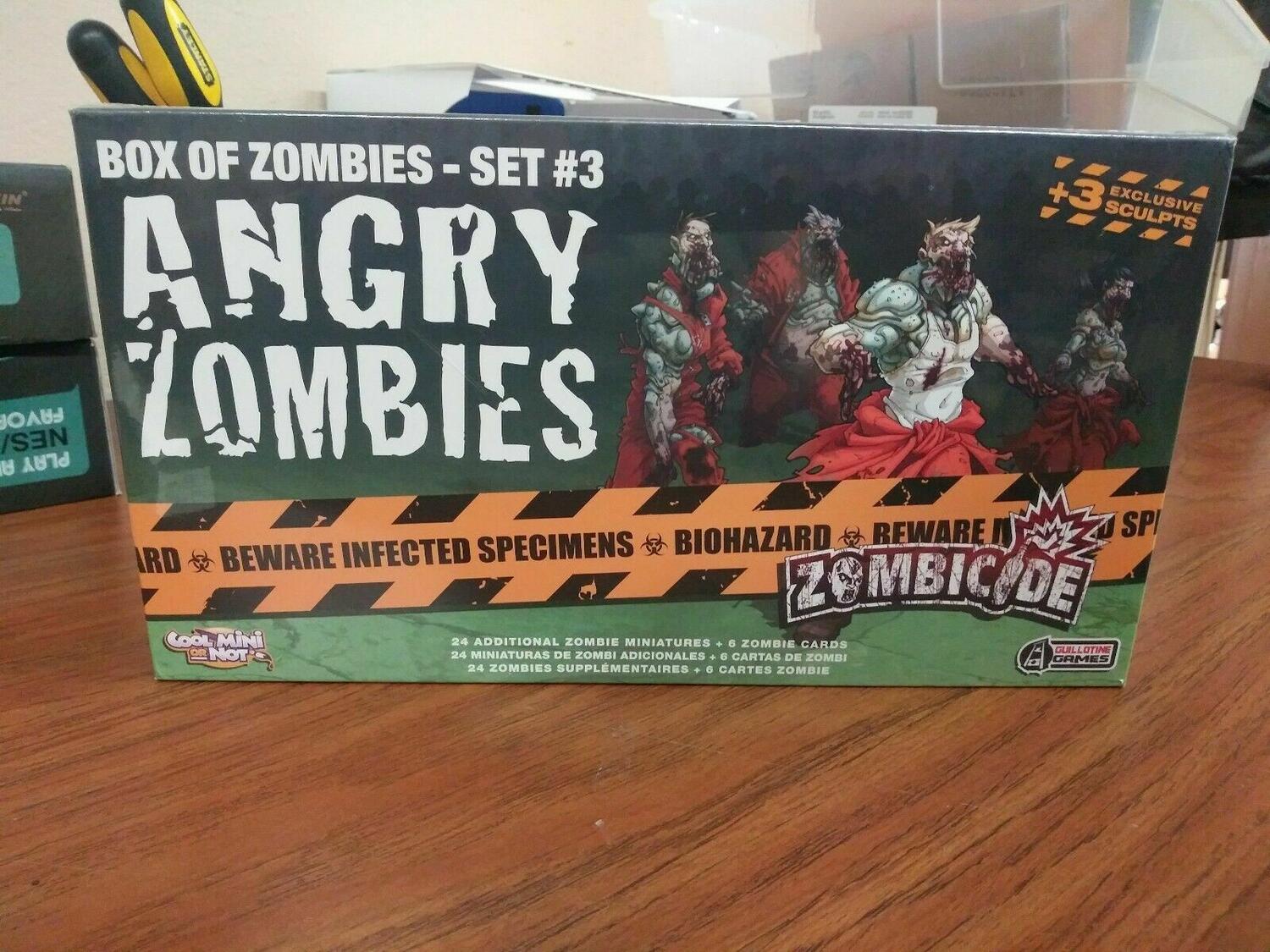 Zombicide: Box of Zombies Set #3 - Angry Zombies Cover 3d