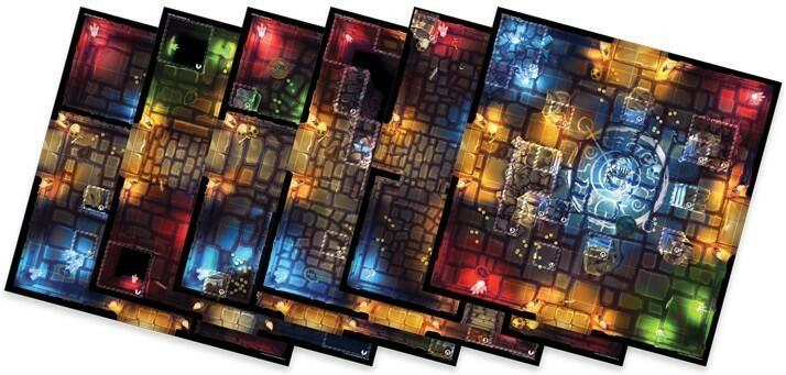 Super Dungeon Explore: Donjons de Crystalia - Tuiles de Donjons Eclate