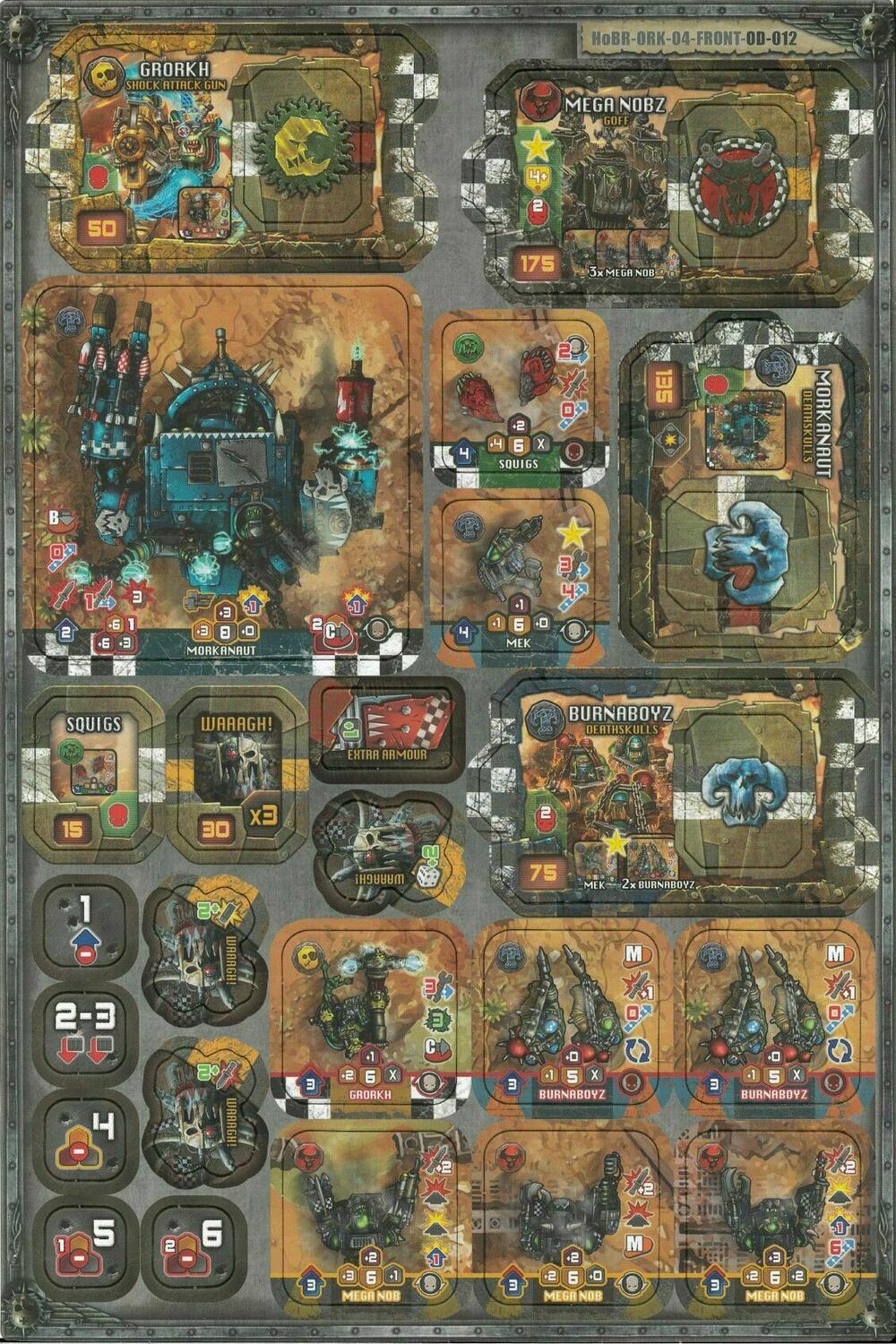 Warhammer 40,000: Heroes of Black Reach - Orks Reinforcement Tuiles