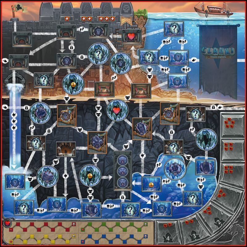 Clank! - Trésors Engloutis Plateau