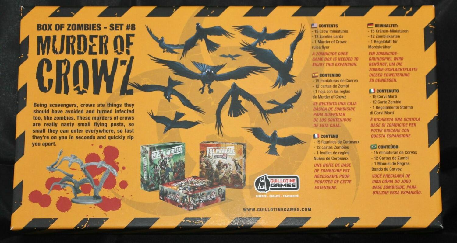 Zombicide: Box of Zombies Set #8 - Murder of Crowz Back