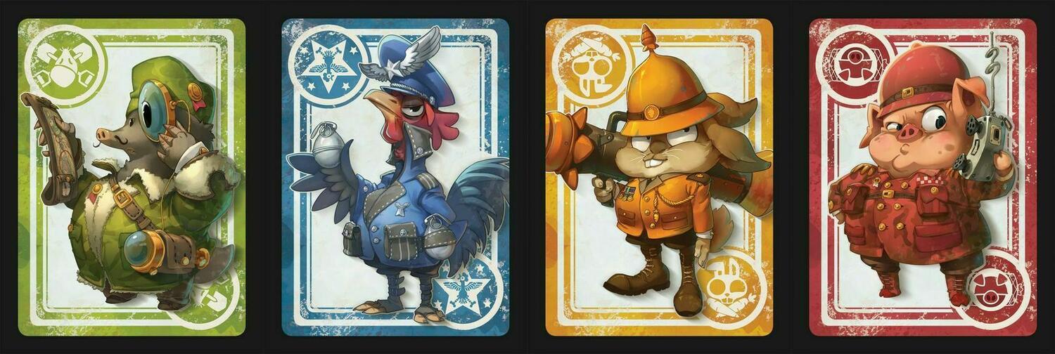 Touché Poulet Cartes