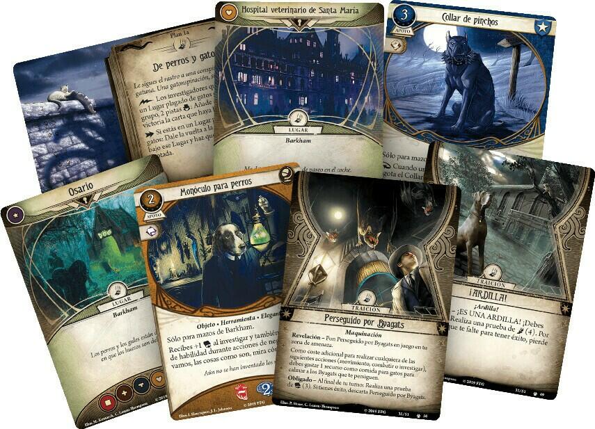 Horreur à Warkham: Le Jeu de Cartes - La Cabale de Myarlathotep Cartes