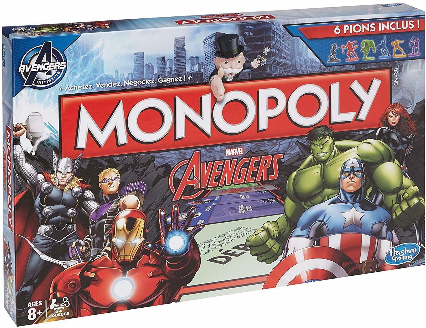 Monopoly: Avengers Cover 3d