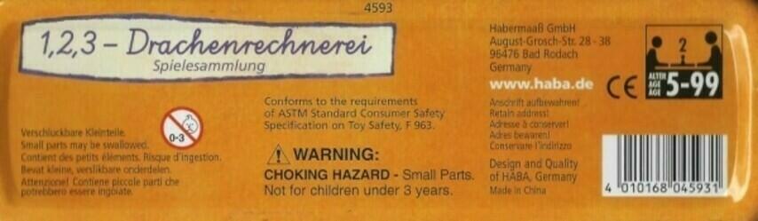 1, 2, 3: Drachenrechnerei Back