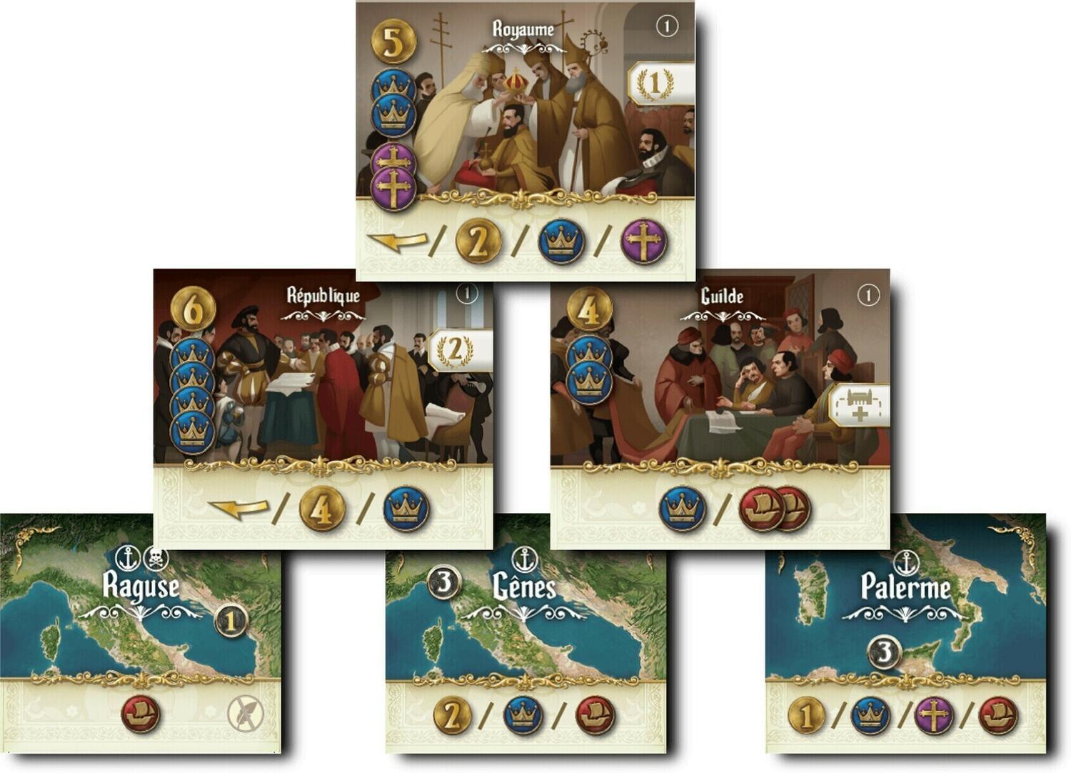 Virtù: L'Art de Gouverner Cartes