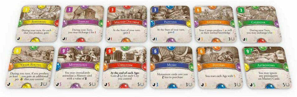 Dominations: Road to Civilization Cartes