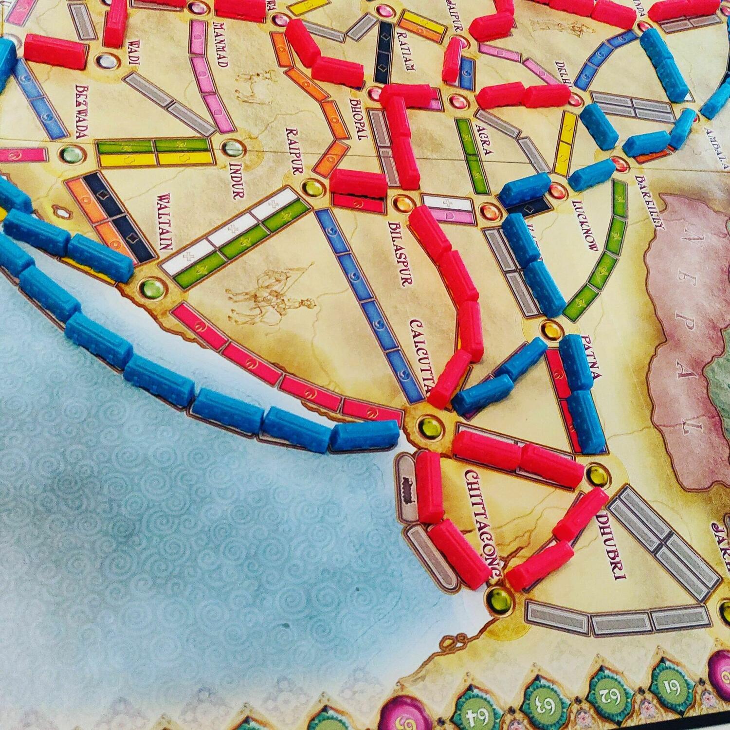 Les Aventuriers du Rail: Map Collection 2 - India & Switzerland Zoom